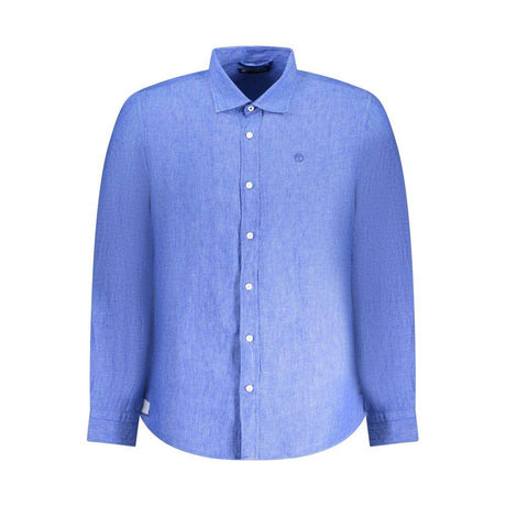 North Sails Blue Linen Shirt - Hilstor