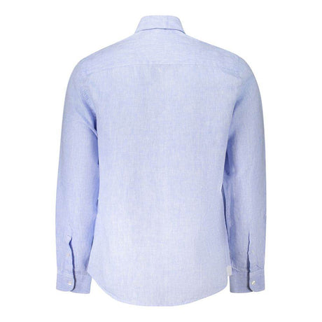 North Sails Blue Linen Shirt - Hilstor