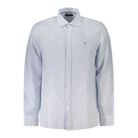 North Sails Blue Linen Shirt - Hilstor