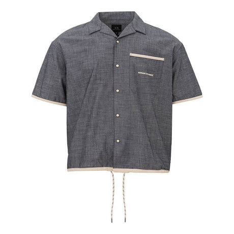 Armani Exchange Blue Cotton Shirt - Hilstor