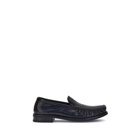 Prada Brushed Leather Loafers - Hilstor