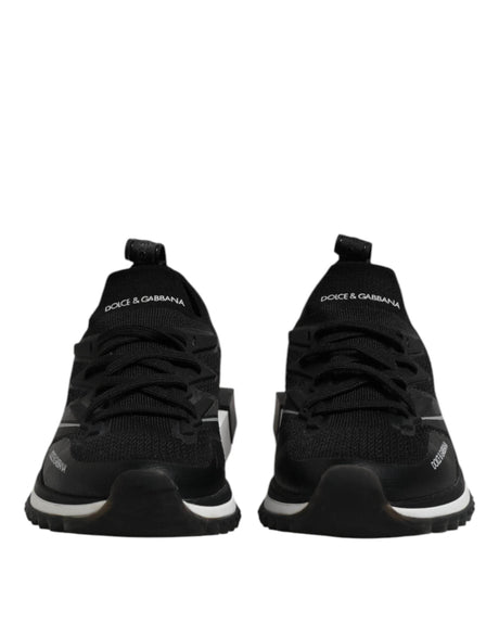 Dolce & Gabbana Black SORRENTO Sport Stretch Sneakers Shoes - Hilstor