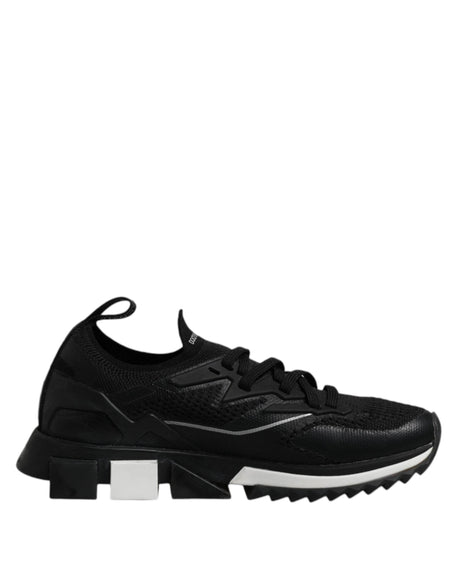 Dolce & Gabbana Black SORRENTO Sport Stretch Sneakers Shoes - Hilstor
