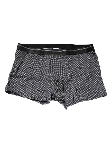 Dolce & Gabbana Gray Printed Cotton Boxer Short Underwear - Hilstor