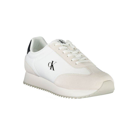 Calvin Klein White Leather Men Sneaker - Hilstor