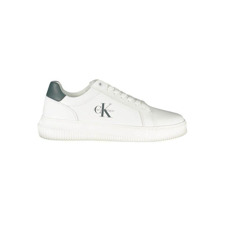 Calvin Klein White Leather Men Sneaker - Hilstor