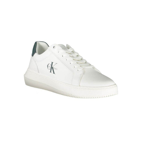 Calvin Klein White Leather Men Sneaker - Hilstor