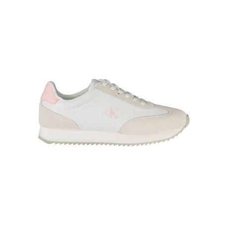 Calvin Klein White Leather Women Sneaker - Hilstor