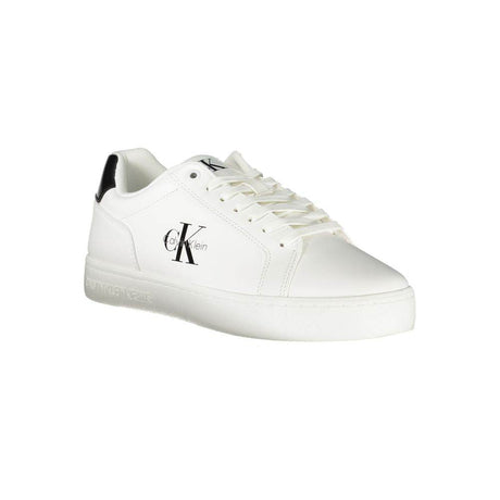 Calvin Klein White Leather Men Sneaker - Hilstor