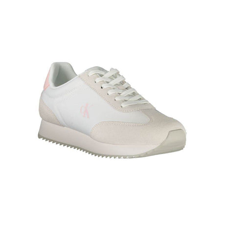 Calvin Klein White Leather Women Sneaker - Hilstor