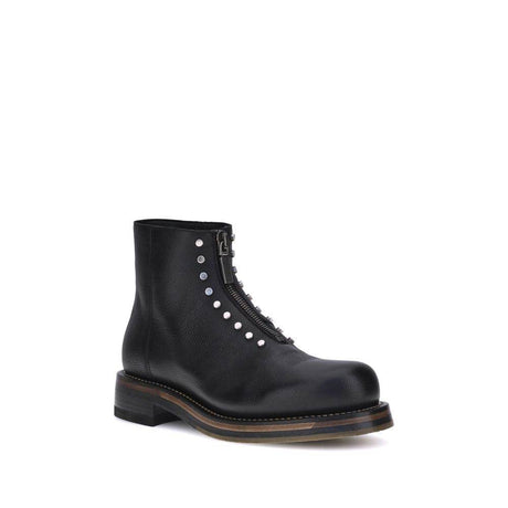 Alexander McQueen Studded leather Ankle Boots - Hilstor
