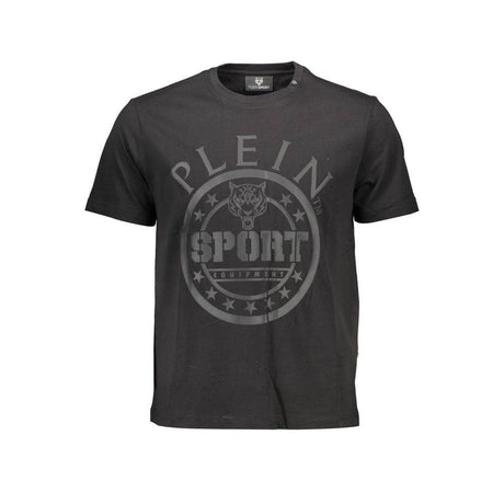 Plein Sport Black Cotton T-Shirt - Hilstor