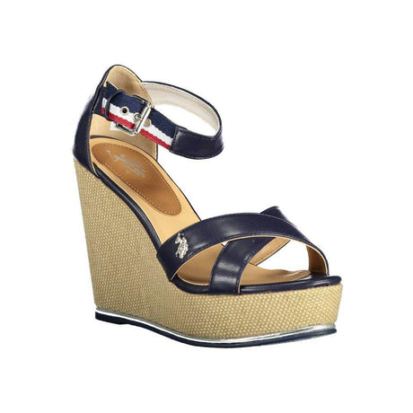 U.S. POLO ASSN. Blue Cotton Sandal - Hilstor