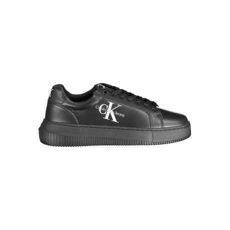 Calvin Klein Black Polyester Sneaker - Hilstor