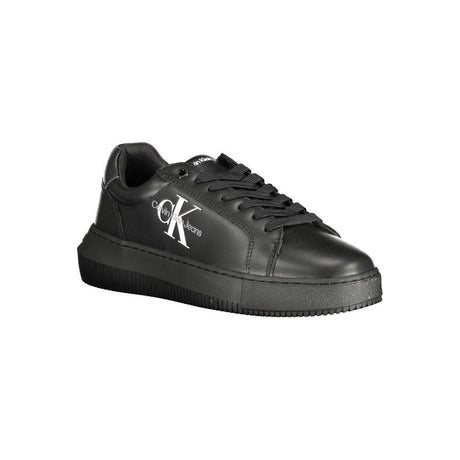 Calvin Klein Black Polyester Sneaker - Hilstor