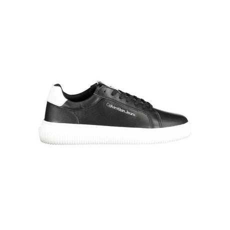 Calvin Klein Black Polyester Sneaker - Hilstor