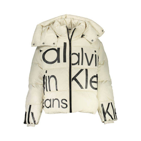 Calvin Klein Beige Polyester Jackets & Coat - Hilstor