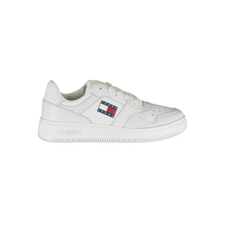 Tommy Hilfiger White Polyester Sneaker - Hilstor