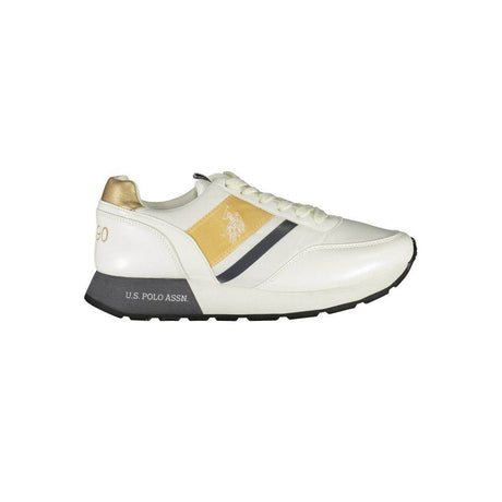 U.S. POLO ASSN. White Polyester Sneaker - Hilstor