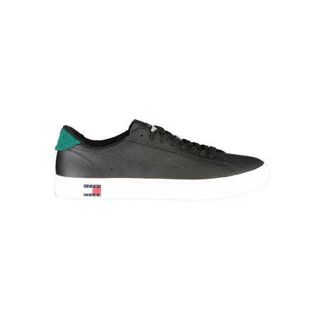 Tommy Hilfiger Black Polyester Sneaker - Hilstor