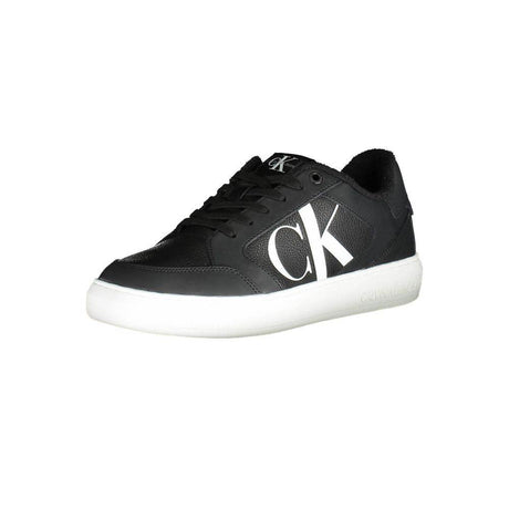 Calvin Klein Black Polyester Sneaker - Hilstor