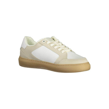 Calvin Klein White Polyester Sneaker - Hilstor