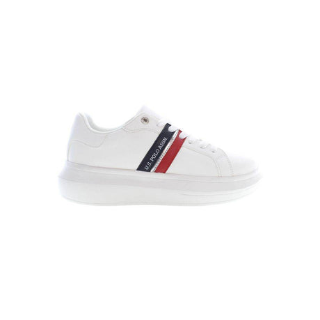 U.S. POLO ASSN. White Polyester Sneaker - Hilstor