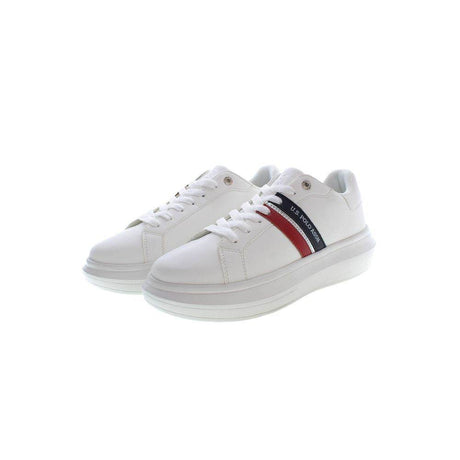 U.S. POLO ASSN. White Polyester Sneaker - Hilstor