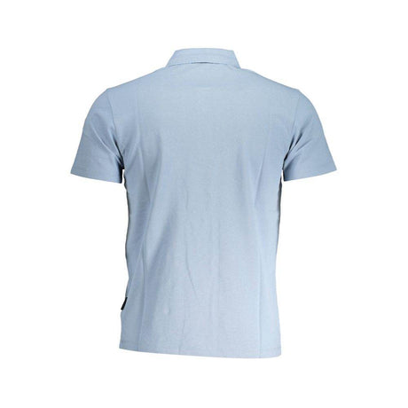 Napapijri Blue Cotton Polo Shirt - Hilstor