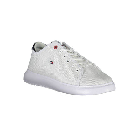 Tommy Hilfiger White Polyester Sneaker - Hilstor