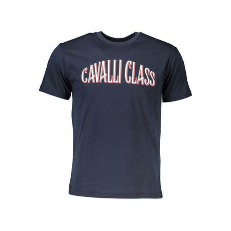 Cavalli Class Blue Cotton T-Shirt - Hilstor