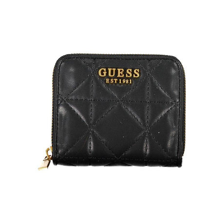 Guess Jeans Black Polyethylene Wallet - Hilstor