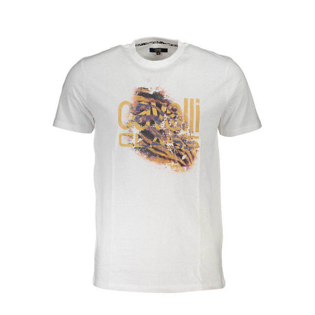 Cavalli Class White Cotton T-Shirt - Hilstor