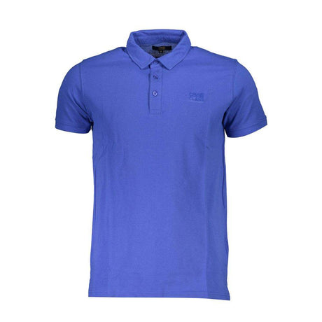 Cavalli Class Blue Cotton Polo Shirt - Hilstor