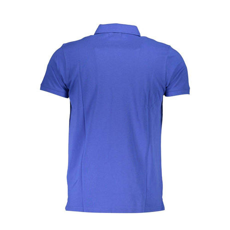 Cavalli Class Blue Cotton Polo Shirt - Hilstor