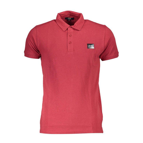 Cavalli Class Red Cotton Polo Shirt - Hilstor