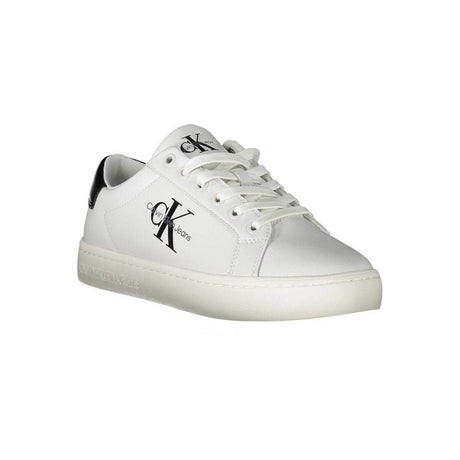 Calvin Klein White Polyester Sneaker - Hilstor