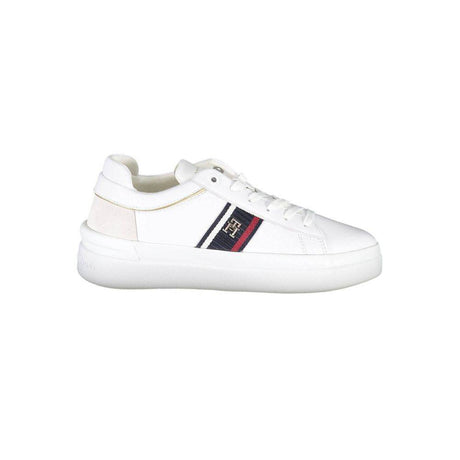 Tommy Hilfiger White Polyester Sneaker - Hilstor