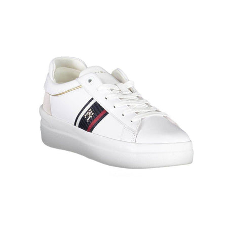 Tommy Hilfiger White Polyester Sneaker - Hilstor