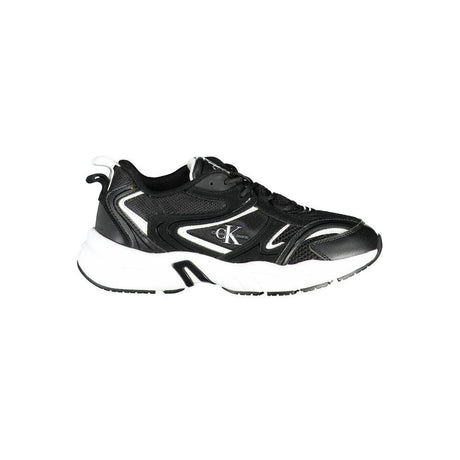 Calvin Klein Black Polyester Sneaker - Hilstor