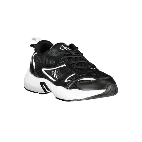 Calvin Klein Black Polyester Sneaker - Hilstor