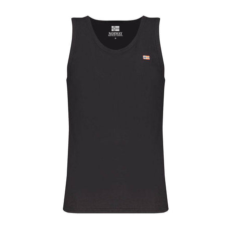 Norway 1963 Black Cotton Men Tank Top - Hilstor