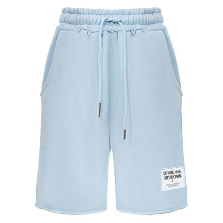 Comme Des Fuckdown Blue Cotton Short - Hilstor