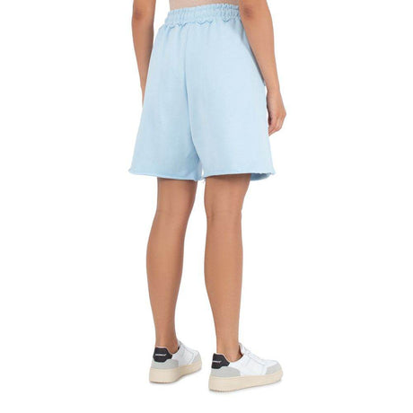 Comme Des Fuckdown Blue Cotton Short - Hilstor