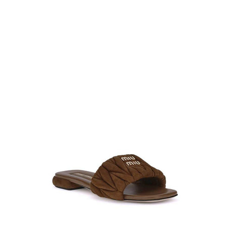 Miu Miu Matelassé nappa leather Sandals - Hilstor