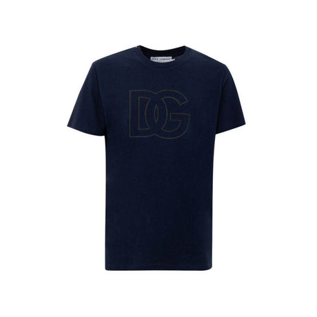 Dolce & Gabbana Blue Cotton T-Shirt - Hilstor