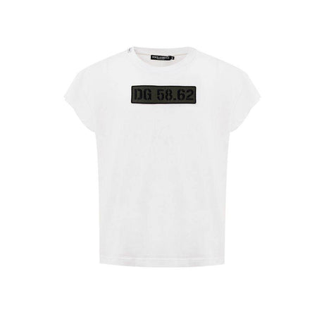 Dolce & Gabbana White Cotton T-Shirt - Hilstor