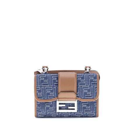 Fendi Baguette denim Shoulder Bag - Hilstor