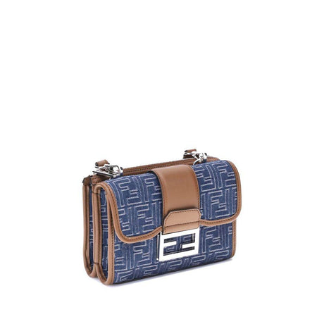 Fendi Baguette denim Shoulder Bag - Hilstor
