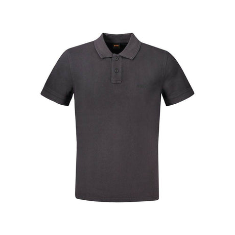 Hugo Boss Black Cotton Polo Shirt - Hilstor